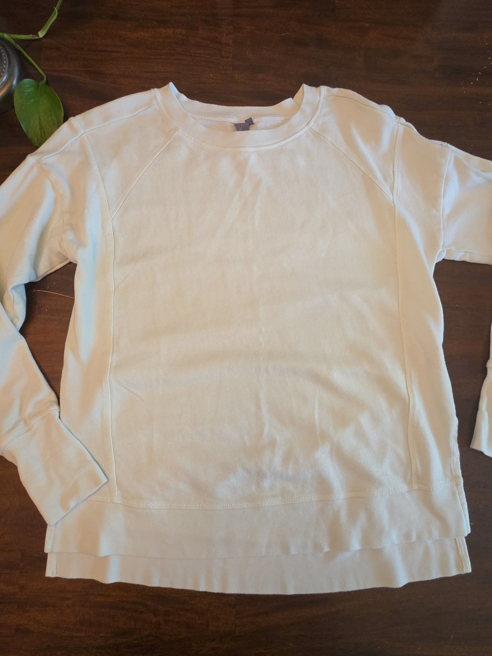 Sweaty Betty After Class Longline Sweatshirt in Lily White size 0-2